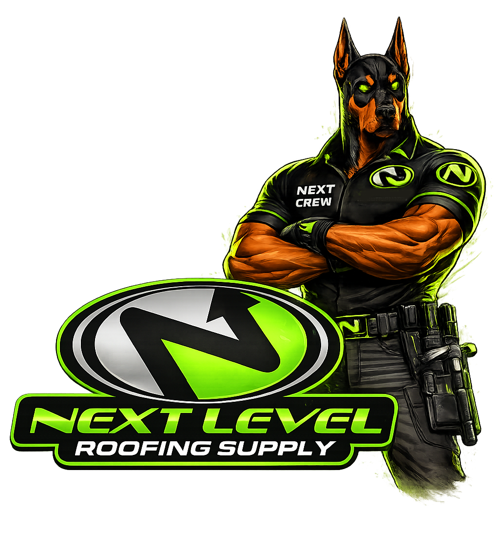 Next Level Roofing Supply mascot